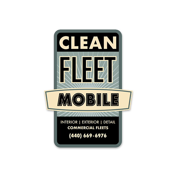 clean fleet mobile logo design