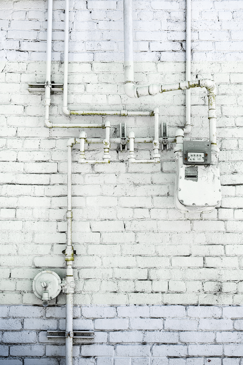 red brick wall, Cleveland, Ohio