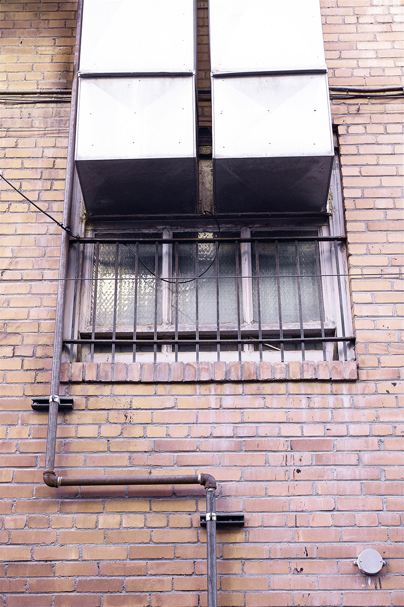 air vents on brick wall, Casper, Wyoming