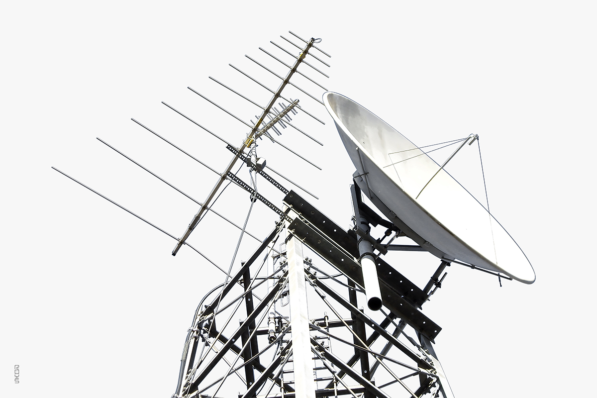 Satellite dish, Weatherford, Oklahoma