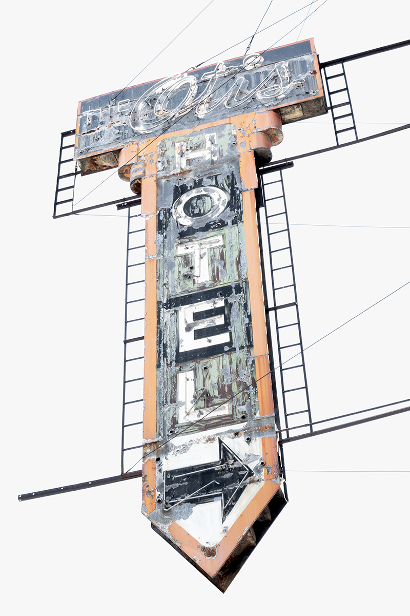 Otis Hotel sign, Spokane, Washington