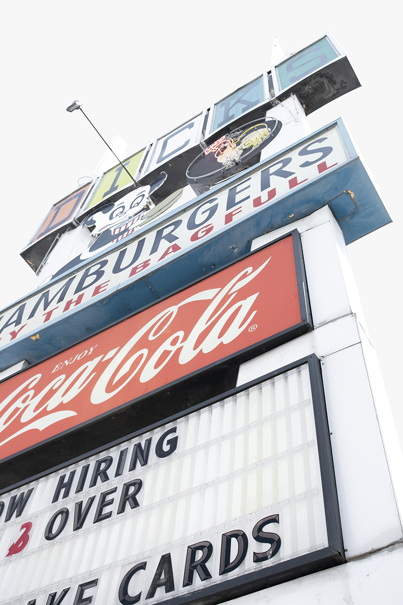 Dicks Hamburgers sign, Spokane, Washington