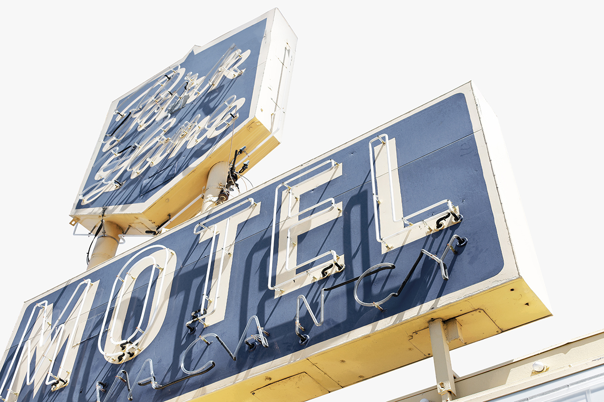 Park Lane Motel sign, Spokane, Washington
