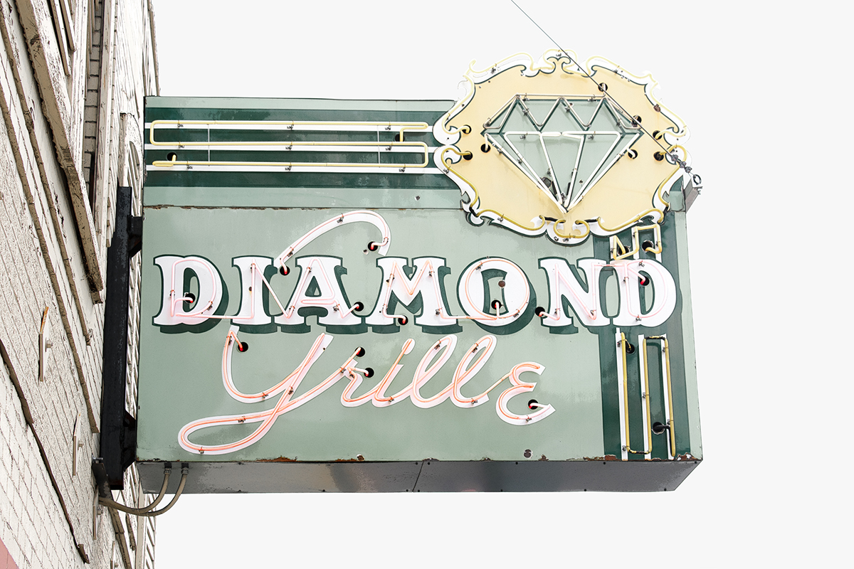 Diamond Grill sign, Akron, Ohio