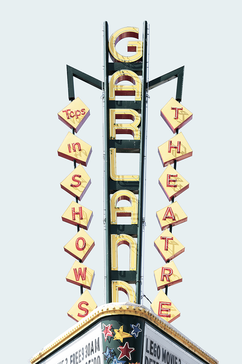 Garland Theatre sign, Spokane, Washington