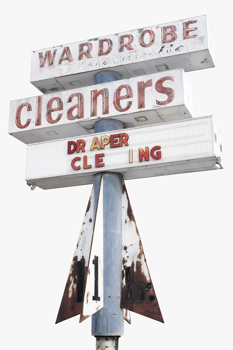 Wardrobe Cleaners sign, Casper, Wyoming