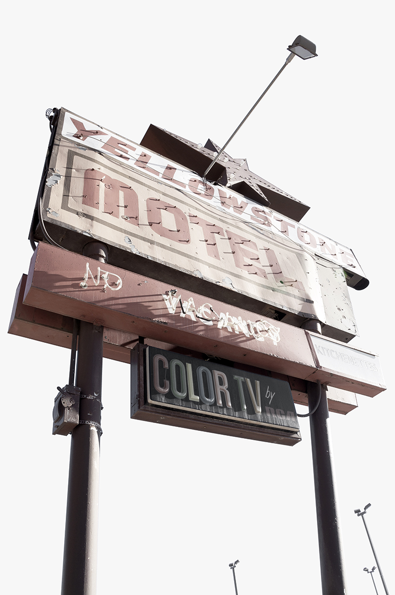 Yellowstone Motel sign, Casper, Wyoming