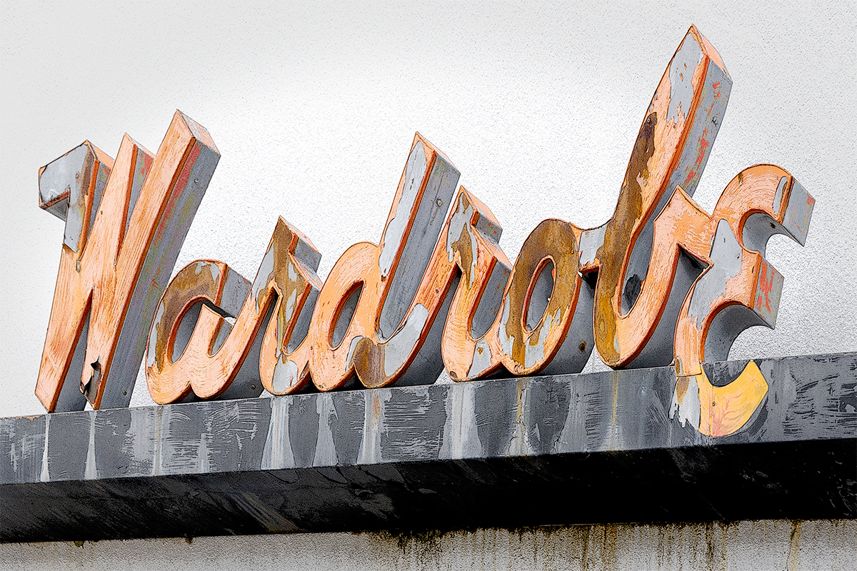 Wardrobe Cleaners type sign, Casper, Wyoming
