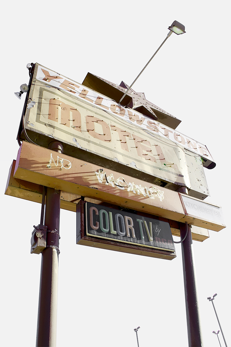 Yellowstone Motel sign, Casper, Wyoming