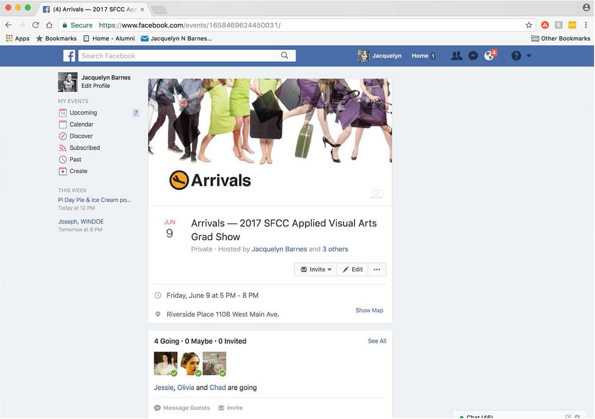 Arrivals Facebook page