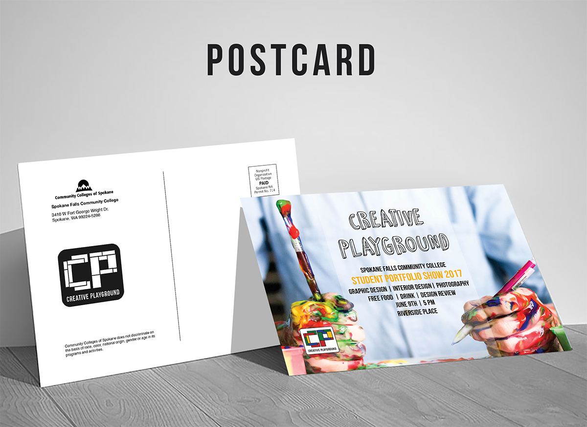 creative playground mailer invitation